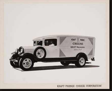 antigua camion de queso de kraft