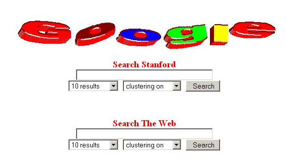 Primer logo de Google