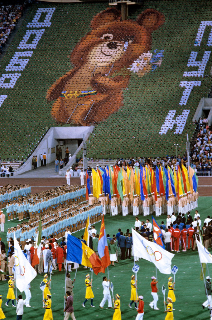 Misha, la mascota Olímpica de los Juegos Olímpicos de Moscú, 1980