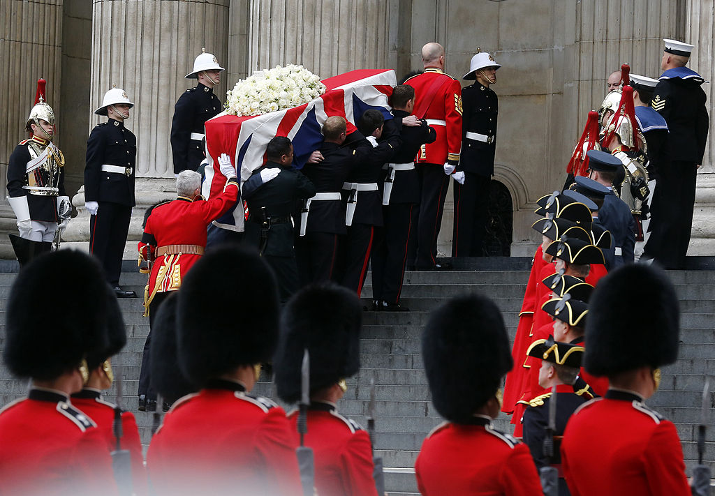 Honores militares en el funeral de Margaret Thatcher