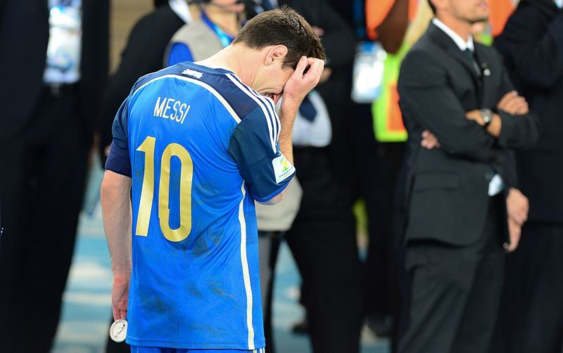 Lionel Messi en la final de Brasil 2014